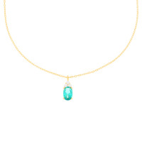 585er Gelbgold Collierkette Solitaire mi gallery
