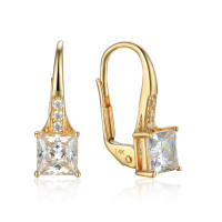 585er Gelbgold Ohrhänger mit Zirkon gallery