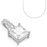 585er Gelbgold Anhänger mit Zirkoni gallery