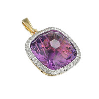 585er Gelbgold Anhänger Amethyst Cu gallery