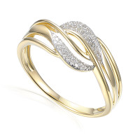 585er Gelbgold Ring Fashion Diamant ca.  gallery