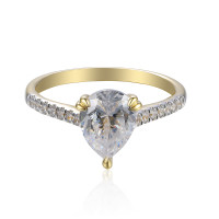 585er Gelbgold Damenring Solitai gallery 8_2nd