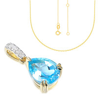 585er Gelbgold Anhänger mit gallery 9_2nd