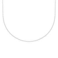 585er Weißgold Anhänger mit Zirkonia Tropfenschli