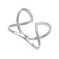 585er Weissgold Ring Fashion Diamant ca. gallery