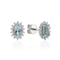 585er Weissgold Ohrstecker Aquamarin ca. gallery