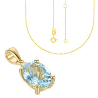 585er Gelbgold Anhänger mit gallery 7_2nd