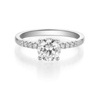 750er Weissgold Verlobungsring Labor Dia gallery