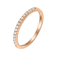 750er Rotgold Memory Ring 16 x Diamanten gallery