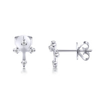 585er Weißgold Ohrstecker  gallery 3_2nd