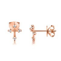 585er Rotgold Ohrstecker Kreuz m gallery 2_2nd