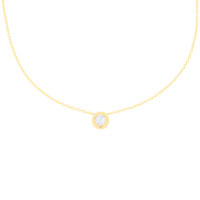585er Gelbgold Collierkette Solitaire mi gallery