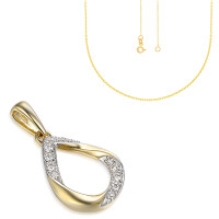 585er Gelbgold Anhänger Tropfenform gallery