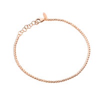 585er Rotgold Armband Ankerkette mit dia gallery