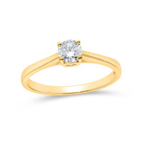 585er Gelbgold Verlobungsring Labor Diam gallery