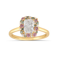 585er Gelbgold Verlobungsring Labor Diam gallery