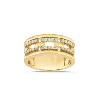 585er Gelbgold Ring Fashion Diamant ca.  gallery
