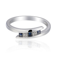 585er Weissgold Damenring mit Sa gallery 11_2nd