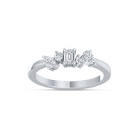 585er Weissgold Ring Fashion Diamanten c gallery