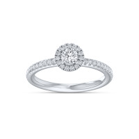 585er Weissgold Verlobungsring Solitaire gallery