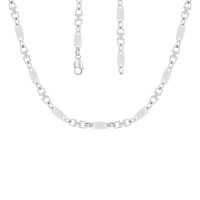 925er Sterling Silber Plattenkette Massi gallery