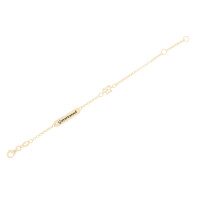 585 Gelbgold Kinder ID Armband Schmetterling Zirkonia Ankerk