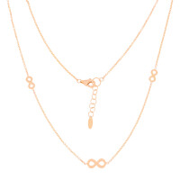 585er Rotgold Collierkette mit 3 Infinit gallery