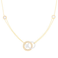 585er Gelbgold Collierkette mit zwei ver gallery