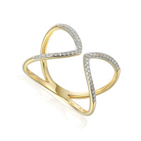 585er Gelbgold Ring Fashion Diamant ca.  gallery