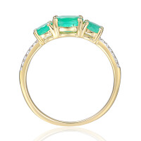 585er Gold Damenring mit drei ov gallery 4_2nd