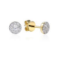 585er Gelbgold Ohrstecker mit Diamanten  gallery