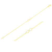 585er Gold Armband Infinity mit Zirkonia gallery