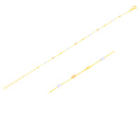 585er Goldarmband Tricolor mit facettier gallery