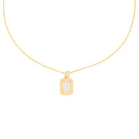 585er Gelbgold Collierkette mit Baguette gallery